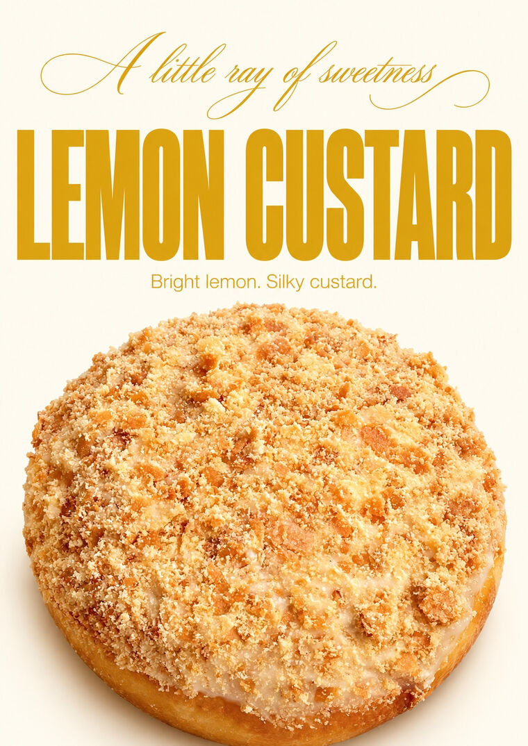 Lemon Custard — bright lemon, silky custard