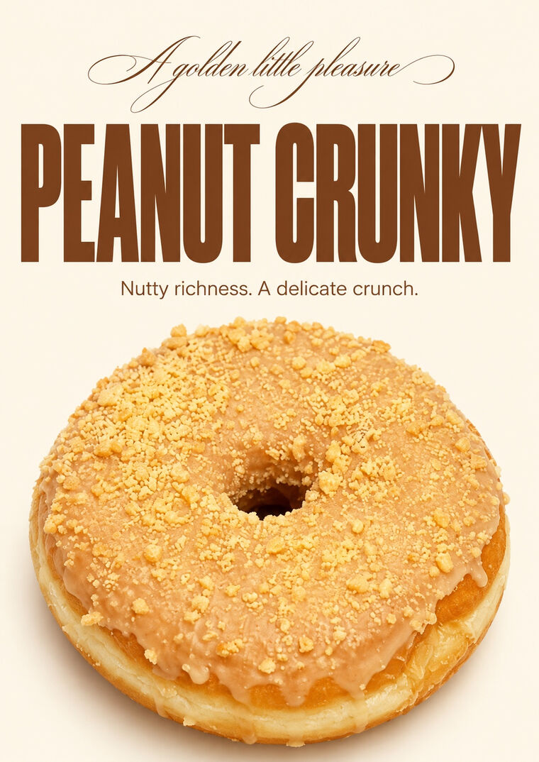 Peanut Crunky — nutty richness, delicate crunch